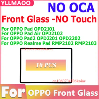 10 PCS New Pad2 For OPD2101 OPD2201 OPD2202 RMP2102 RMP2103 For OPPO Pad Air 2/OPPO Realme Pad Front Glass Replace Repair Parts