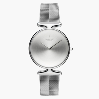 Nordgreen Unika優雅獨特 白錶盤銀色米蘭錶帶腕錶32mm(UN32SIMESIBM)