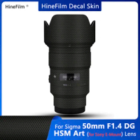 Old Version Sigma 50mm f1.4 Lens Sticker 50 1.4 Decal Skin for Sigma 50 F1.4 art DG HSM Lens for sony E Mount Sticker 50ART Skin