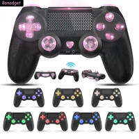 For PS4/PS4 Pro/PS4 Slim/Android/iOS/PC Bluetooth-compatible Gamepad Wireless Control Console Controller LED Game Holiday Gift