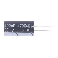 1 chiếc điện tụ ngâm 18×35 mm, 4700 µF, 50 V, 105 °C, kích thước theo tiêu chuẩn