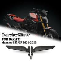 For Ducati Monster 937 SP 2021 Accessories Motorcycle Rearview Mirror Monster 937 Invisible Mirror Winglet Rearview Mirror