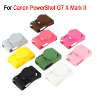 G7X II Camera Soft Silicone Case For Canon PowerShot G7 X Mark II / G7X2 Camera Protective Shell Accessories with Lens Cover