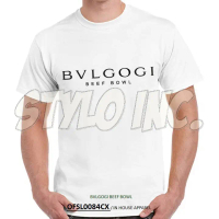 BVLGOGI BEEF BOWL Cotton Graphic T-Shirt Gym Meme Funny Singapore Singlish Tee Facebook Tshirt Outdo