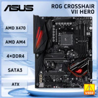 X470 Motherboard ASUS ROG CROSSHAIR VII HERO Socket AM4 DDR4 64GB PCI-E 3.0 M.2 USB3.1ATX support Ry