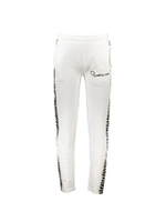 Mens Striped Casual Pants in White