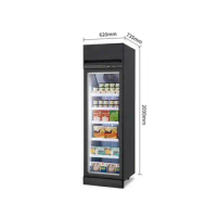 Commercial Beverage Fridge Upright Refrigerator display freezer glass door