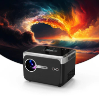 Mini 4k Support Eye Protection Portable Dual Hi-Fi Speakers 5G WiFi Movie Projector Home Cinema Indoor/Outdoor
