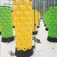 Plastic Greenhouse Water Cycle aeroponic Tower Hot Sale Growing Soilless Cultivation Indoor Hydroponics Grow System