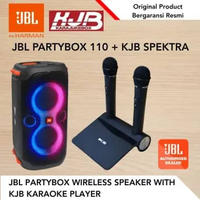 Paket bundling karaoke JBL Partybox 110 active speaker with KJB Spektra karaoke player