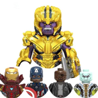 The Endgame Thanos With Swords Hulk Thor Model Building Blocks Enlighten Action Figure Bricks Toys For Children