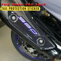 Muffler Crankcase Protection Sticker 3D Tank pad Stickers Oil Gas Protector Cover Decoration For yamaha tmax 560 2022