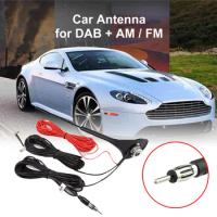 Car Antenna Radio DAB+AM/FM Amplified Splitterfor Vehicle Roof Radio FM Antenna Aerial Amplifier Booster Car Antenna Radio