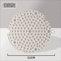 全城熱賣 - 室內原地超慢跑跑步墊專用居家健身減肥運動神器加厚減震腳踏墊子灰色-第二代櫻花款-尺寸52CM【6顆大磁石】