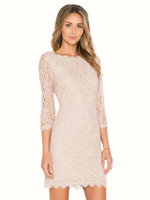 ชุดกระโปรงDVF ZARITA DRESS สี NUDE