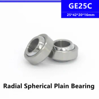 10pcs GE25C Radial Spherical Plain Bearing 25*42*20*16mm 25mm Shaft Self-Lubrication 25x42x20x16mm