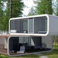 Custom prefabricate glass mirror houses, New Design Apple Office, Prefab Home,Mobile Tiny House, Living Apple Cabin Villa
