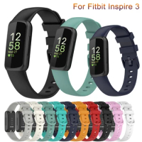 Original Silicone Watchband Strap For Fitbit Inspire 3 Smart bracelet Wristband Buckle For Fitbit Inspire 3 Watch Strap Correa