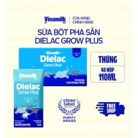 [BAO BÌ MỚI] Thùng 48 hộp Sữa Non Vinamilk Dielac Grow Plus (Sữa Uống Dinh Dưỡng) 110ml