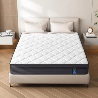 SIMARTH Queen Size Mattresses - 12 Inch Hybrid Queen Mattress in A Box, Memory Foam Queen Matress with Motion Isolation