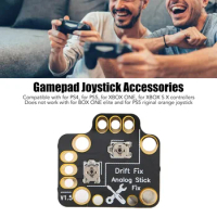 10pcs Gamepad Joystick Drift Repair Board Universal 3D Analog Joystick Drift Fix Mod for Game Controllers Black