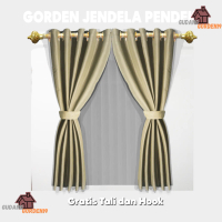 GORDEN MINIMALIS MURAH PINTU DAN JENDELA- HORDENG EMBOS - GORDEN SMOKRING- GRATIS TALI DAN HOOK Curt