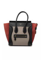 CELINE 二手 Celine Micro 三色皮革行李托特包