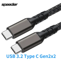 USB C to USB C 20Gbps Data Transfer Cable USB 3.2 Type C Cord 4K Video Output Monitor Cable 100W PD Fast Charging