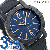 ブルガリ ブルガリブルガリ 40mm 男錶 男用 手錶 BBP40C3CGLD BVLGARI ブルー 記念品