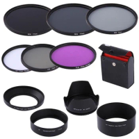 77mm CPL UV FLD ND8 ND4 ND2 Filter Kit Lens Hood For Canon EF 17-55mm 24-105mm