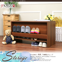 JP Kagu 日式DIY時尚收納鞋架/多功能鞋櫃/穿鞋椅(MK0022)