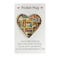 Newest A Little Pocket Bookshelf Hug Mini Cute Hug Bookshelf Decoration Special Encourage Birthday Wedding Party Gifts Cards