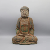 Wooden Statue, Buddha Statue, Sitting Buddha, Replica, Home Decoration