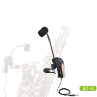 Wireless Microphone System Saxophone UHF Wireless Camera Smart Phone Microphone Transmitter Receiver System TFT Clip-on