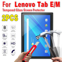 2Pcs Tempered Glass for Lenovo Tab M10 TB-X605F E7 E10 M7 M8/M10 FHD PLUS 10.3 inch Full Cover Protective Screen Protector Film