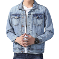 IIO · jaket lelaki denim kasual longgar jaket atas baru square neck denim trend high quality4/10