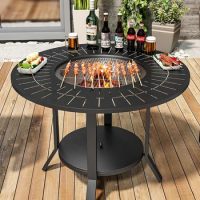 Outdoor Heating Fire Pits Barbecue Table Grilling Stove Indoor Charcoal Brazier Home Heating Stove Outdoor Grill Stand Smokeless