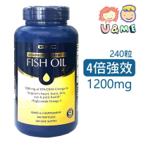GNC - 4倍強效深海魚油膠囊1200mg 240粒 (平行進口貨) GNC33426
