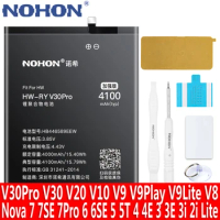 NOHON Battery For Huawei Honor V30 Pro V20 V10 V9 Play Lite V8 Nova 6 7 SE Pro 5 3E Lite 2 Plus 2S 2i 3i 4e Replacement Bateria