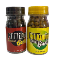 Paket B minum boba hitam dan boba kuning Minum