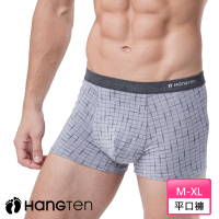 【Hang Ten】HANG TEN 舒適貼身平口褲_灰紫_HT-C12005(HANG TEN/男內著)