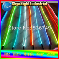 Ten colors Hight brightness 100M el welted/skirt/el flashing neon wire for choosing+Free shipping -No inverter