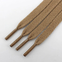 Light Brown Shoelace Men's and Women's Flat Aj1af1 Leisure Sports Travel Shoes Running Fabric Swatch