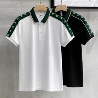 Lengan Pendek dengan Kolar T T-Shirt Lelaki Musim Panas a Baru Pakaian Lelaki Baju Jenama Fesyen Lelaki ins Lelaki Jahitan polo Trend Baju Longgar