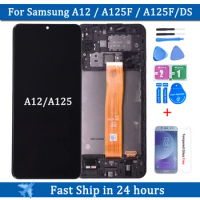 6.5" For Samsung A12 A125 LCD Display Touch Screen Digitizer For Samsung SM-A125F A125F/DS Display with frame