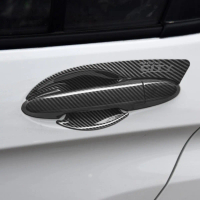 Penutup Mangkuk Pemegang Pintu Kereta, Corak Gentian Karbon, Untuk HONDA CITY 2015-2019, Hiasan Peme