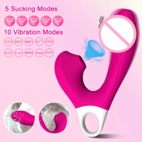 Clitoral Sucker Vibrator Female 15 Modes Powerful G-Spot Dildo Masturbator Clitoral Suction Cup Vacuum Stimulator Adult Products
