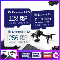 1TB Mini Flash SD Card 128GB A2 High Speed Memory Card 256GB 512GB Extreme PRO Plus Class10 Micro TF/SD Card for PC/Drone/Camera