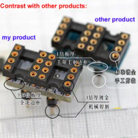 Gold-plated DIP8 Mono to Dual Op Amp Adapter Converter OP amplifier IC socket OPA128 OPA627 AD847 AD797