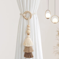 Home Decoration Tassel Woven Curtain Strap for Secure Curtain Tie and Binding